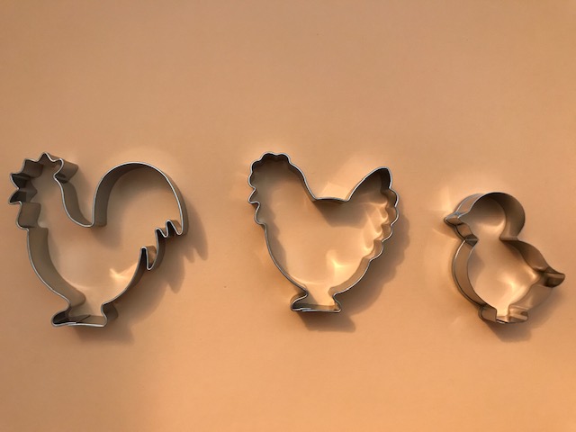 Ausstecher Huhn, Hahn, Küken