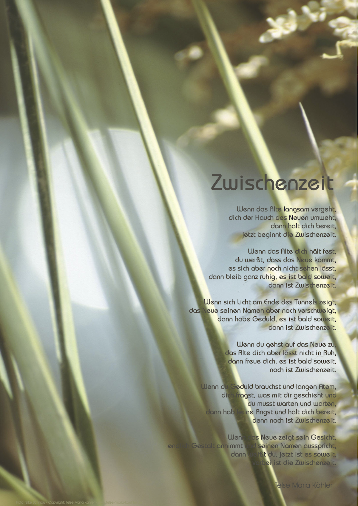 Poster "Zwischenzeit"